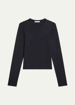 Helmut LangSlim Long-Sleeve Logo Tee