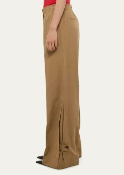 Helmut LangTrench Wide-Leg Pull-On Trousers