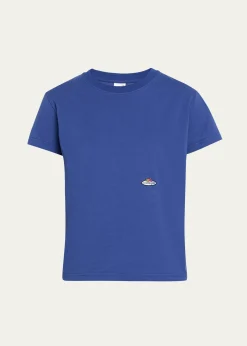 HOMMEGIRLSx Fruit Of The Loom Logo Print Classic Short-Sleeve T-Shirt