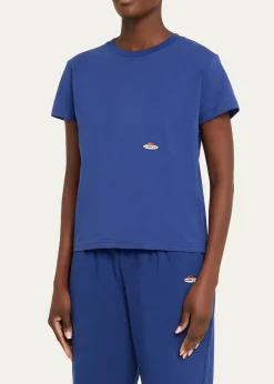HOMMEGIRLSx Fruit Of The Loom Logo Print Classic Short-Sleeve T-Shirt