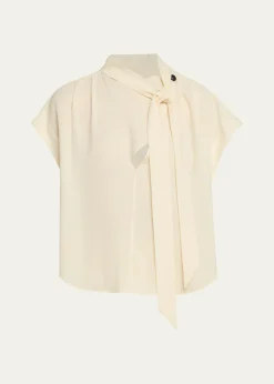 Isabel MarantSelene Tie-Neck Blouse
