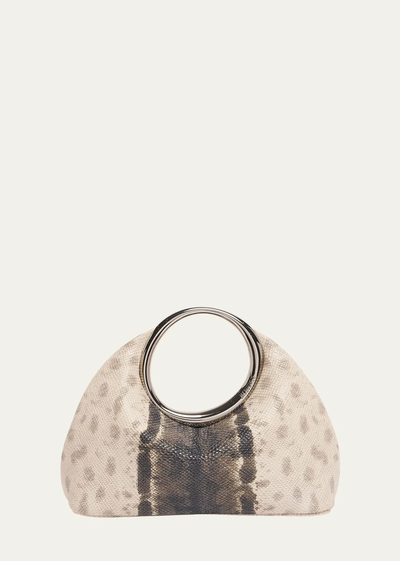 JacquemusLe Petit Calino Python-Embossed Top-Handle Bag