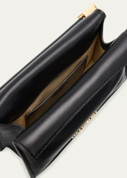 JacquemusRolled-Top Rond Carre Leather Clutch Bag