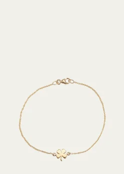 Jennifer Meyer18k Yellow Gold Mini Clover Chain Bracelet