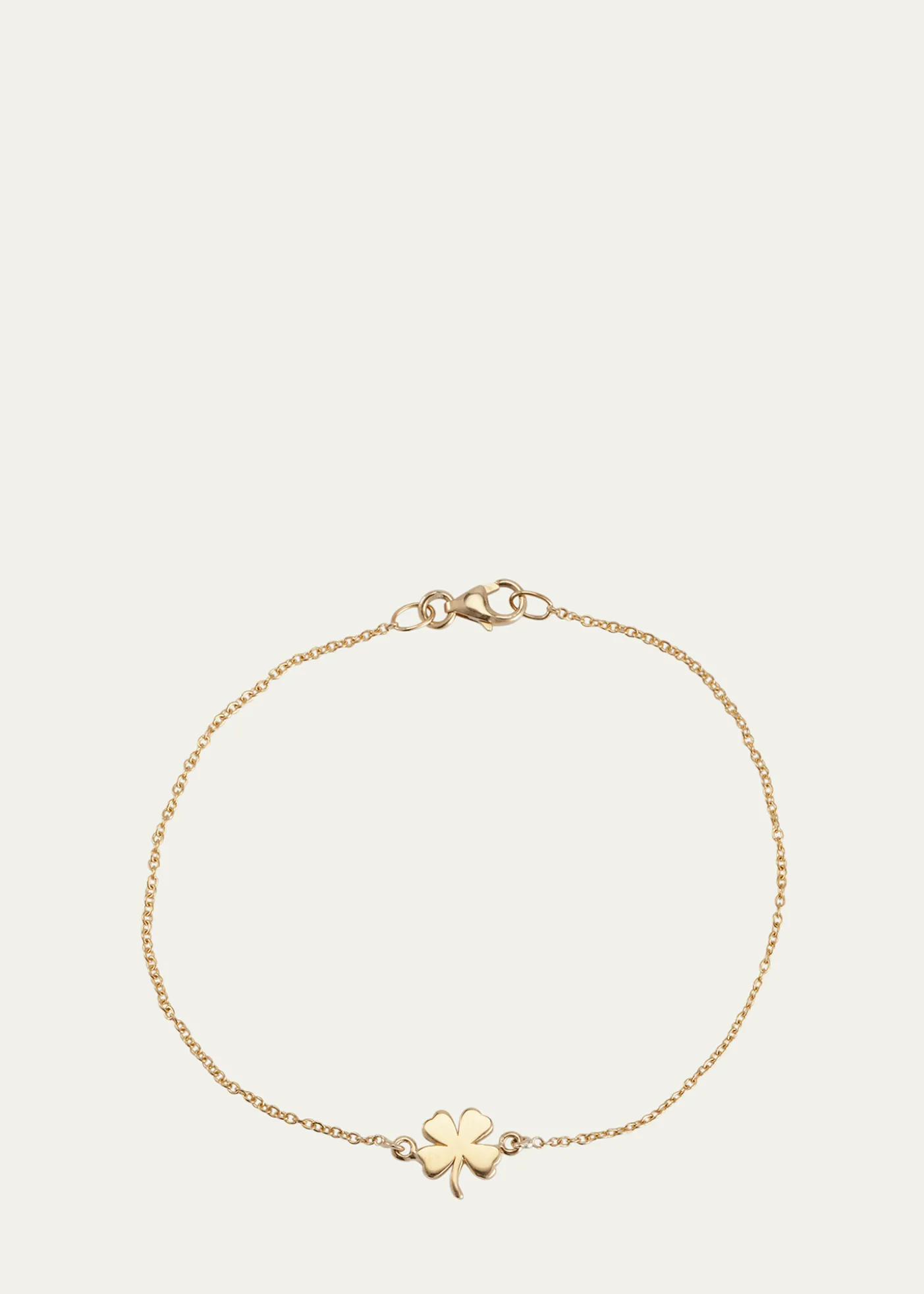 Jennifer Meyer18k Yellow Gold Mini Clover Chain Bracelet