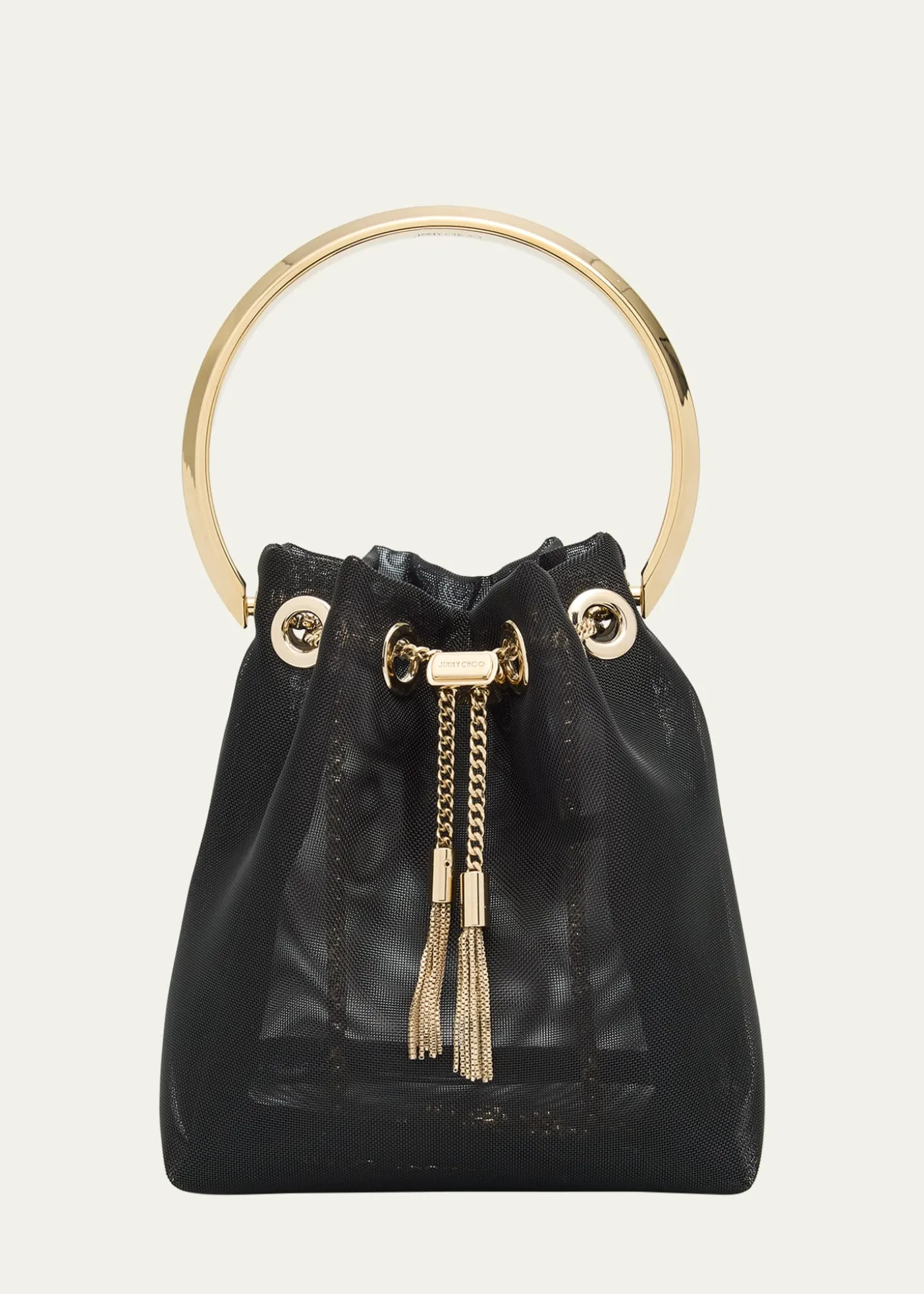 Jimmy ChooBon Bon Mesh Bucket Bag
