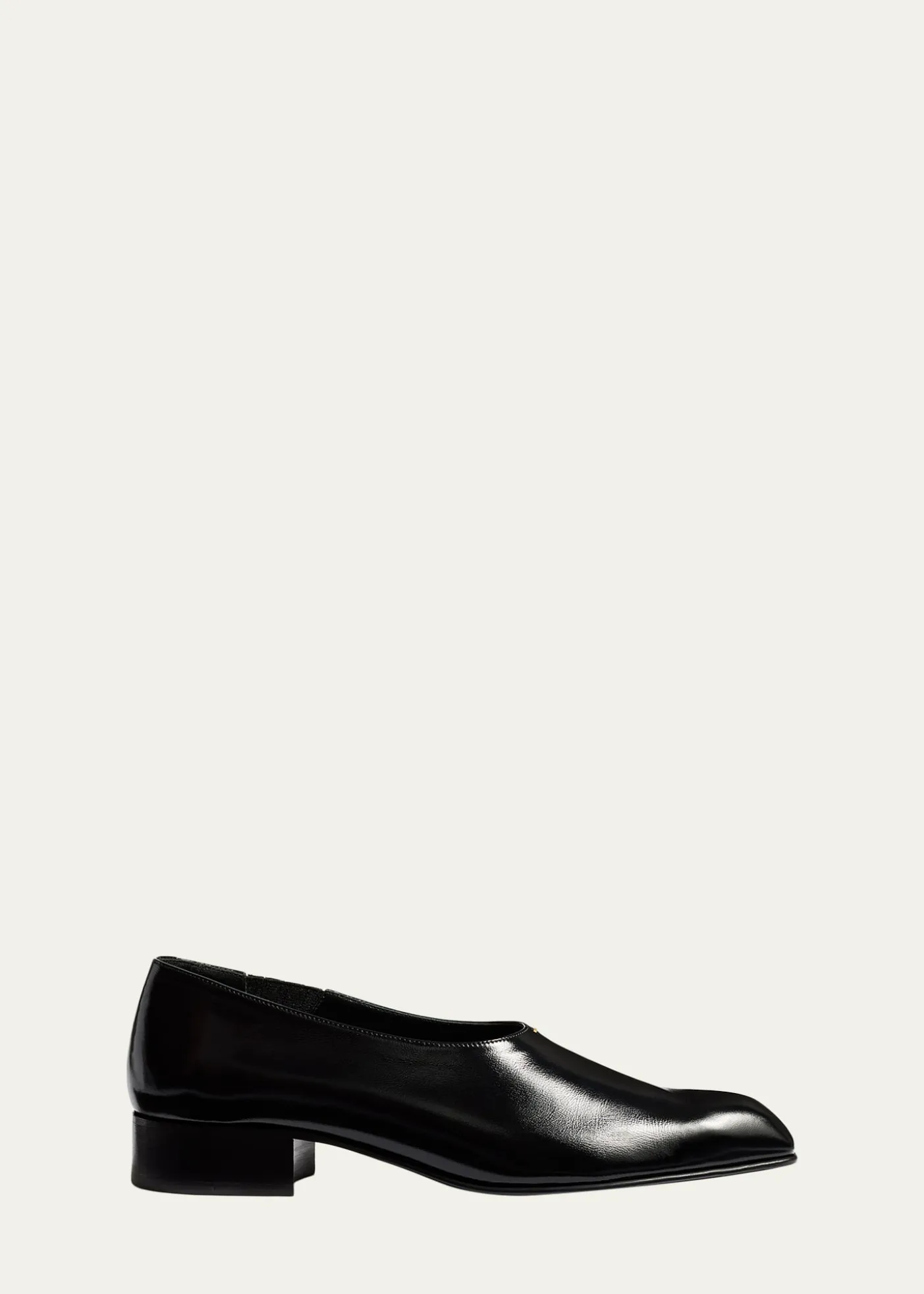KhaiteColt Leather Slip-On Loafers