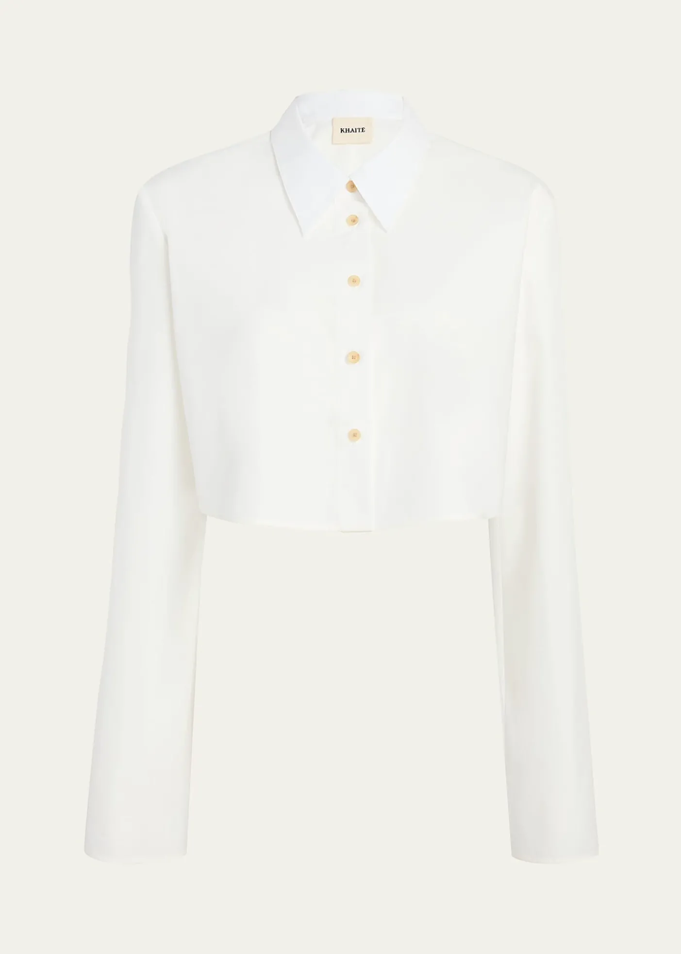KhaiteFritz Cropped Cotton Top