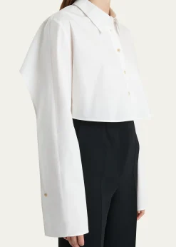 KhaiteFritz Cropped Cotton Top