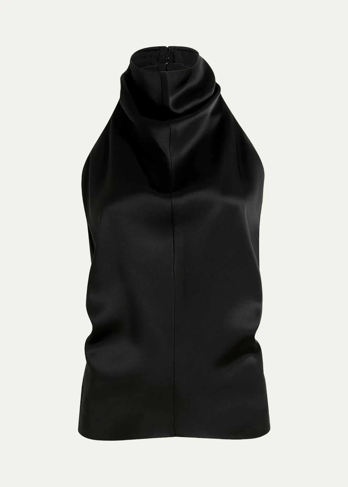 KhaiteRone Draped Satin Halter Top