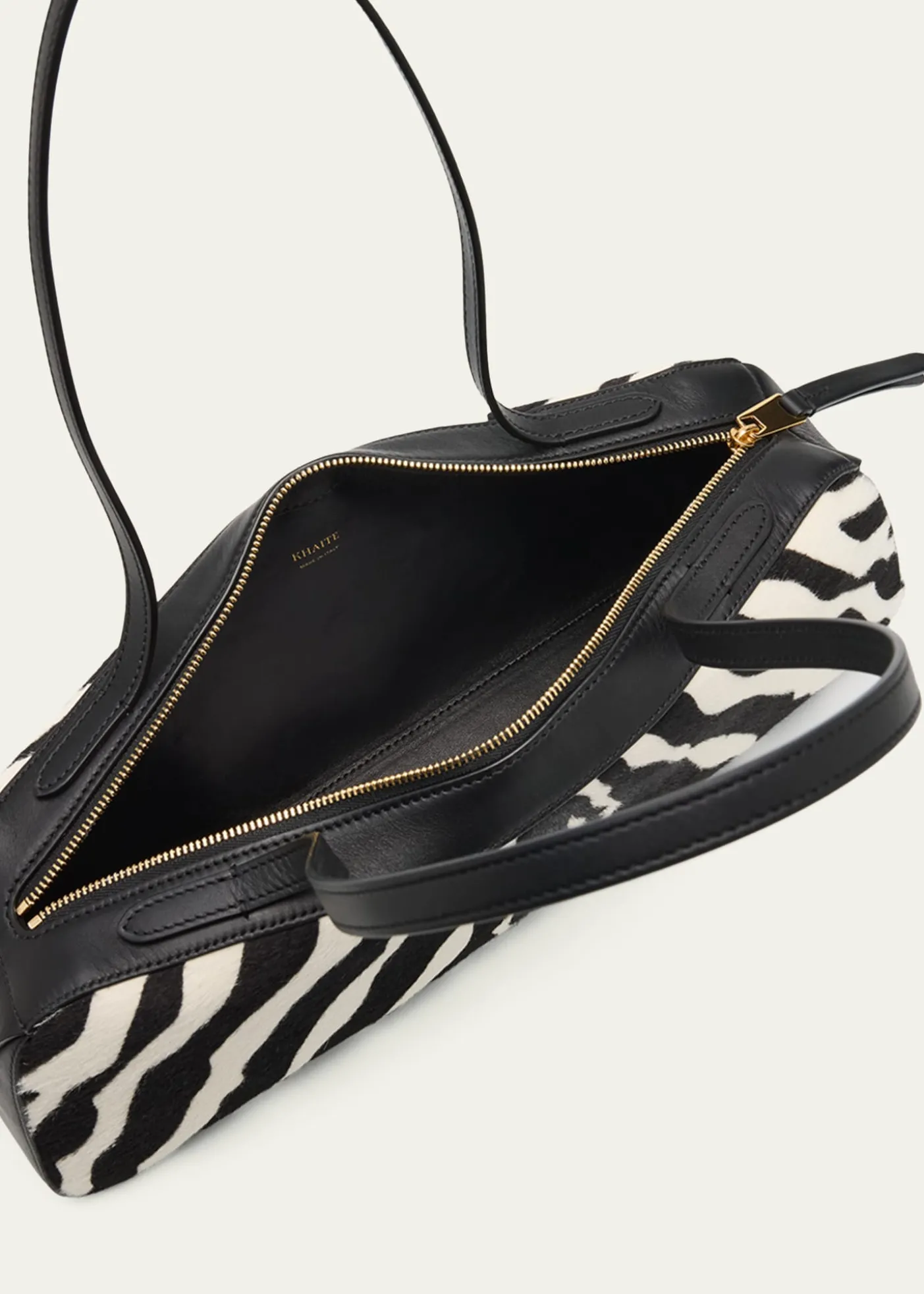 KhaiteSimona Zebra-Print Calf Hair Shoulder Bag