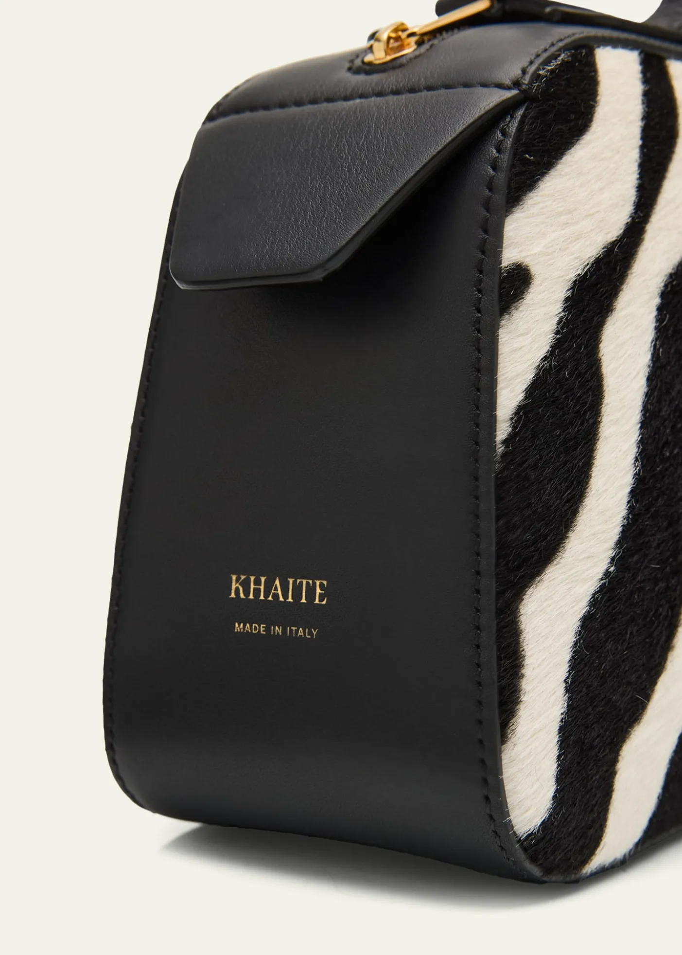 KhaiteSimona Zebra-Print Calf Hair Shoulder Bag