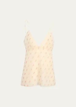 KhaiteTimy Backless Silk Tank Top