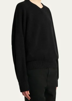 KhaiteWolfe V-Neck Cashmere Sweater