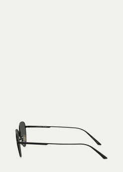 KHAITE x Oliver Peoples1991C Steel Aviator Sunglasses