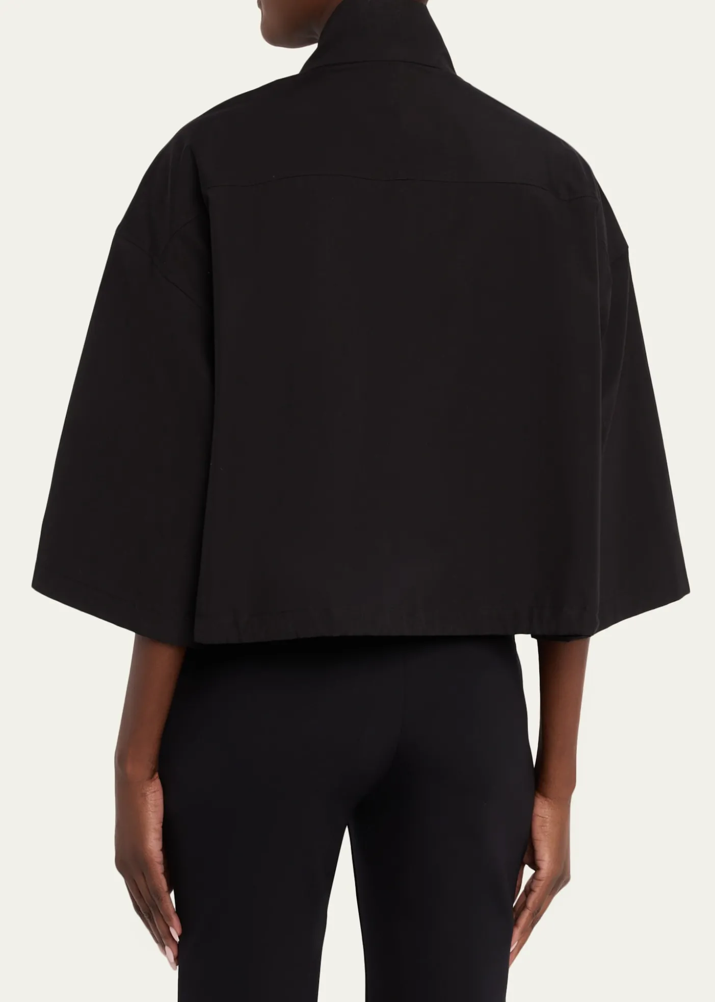Lafayette 148 New YorkBoxy Cropped Cotton Jacket