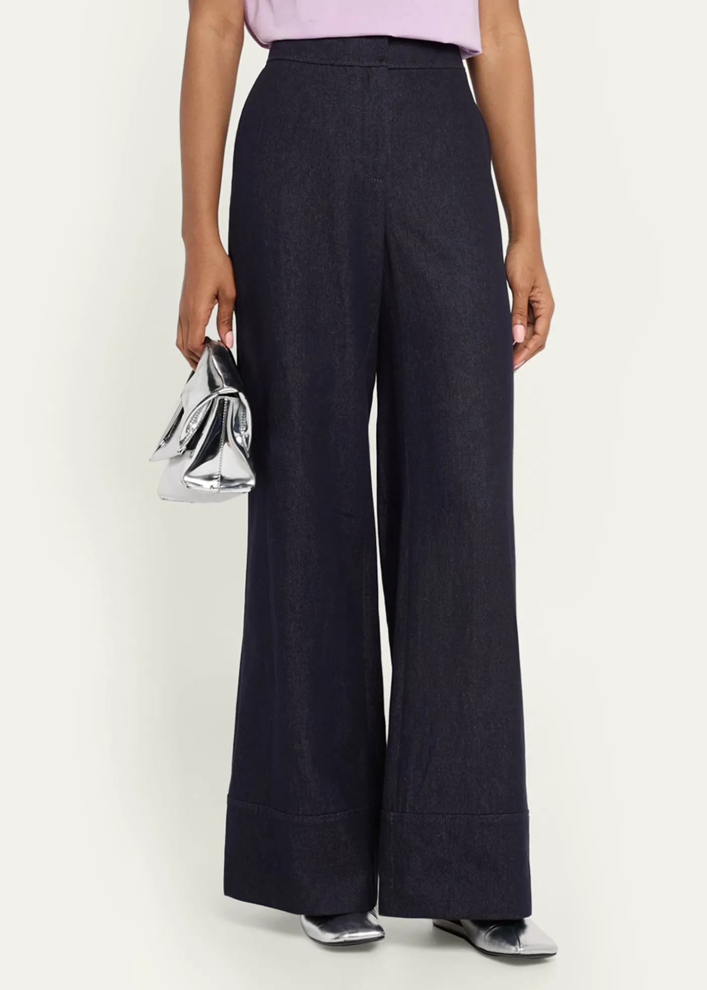 Lafayette 148 New YorkCharles Wide-Leg Twill Pants
