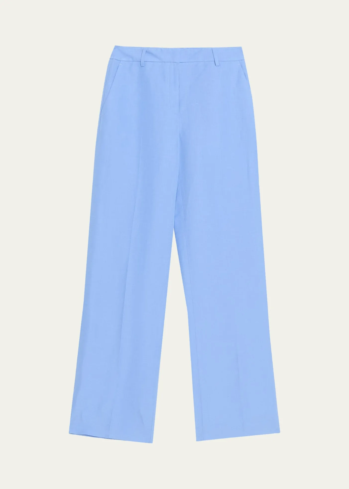 Lafayette 148 New YorkGates Wide-Leg Silk-Linen Pants