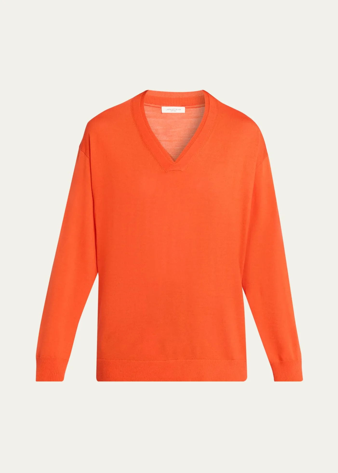 Lafayette 148 New YorkV-Neck Merino Wool Knit Sweater