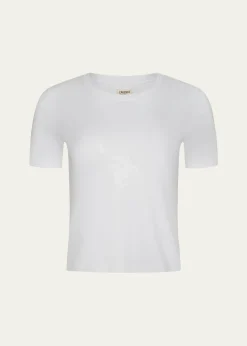 L'AgenceStormy Short-Sleeve Crop Tee