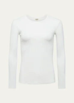 L'AgenceTess Long-Sleeve Crewneck Tee