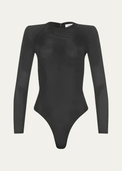 L'AgenceTrista Stretch Mesh Bodysuit