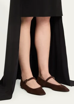 Le Monde BerylSuede Mary Jane Ballerina Flats