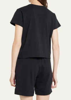LESETMargo Short-Sleeve Cotton Crewneck Tee