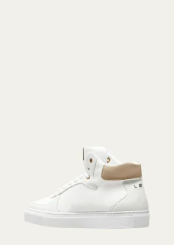 LOCIEleven Colorblock High-Top Court Sneakers - Made with Recycled Nylon