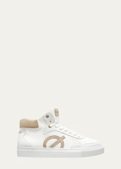 LOCIEleven Colorblock High-Top Court Sneakers - Made with Recycled Nylon