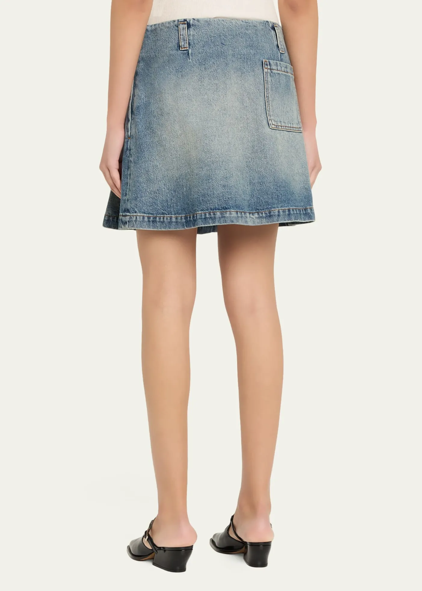LoewePleated Mini Skirt