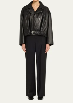 LoeweShort Nappa Lambskin Biker Jacket