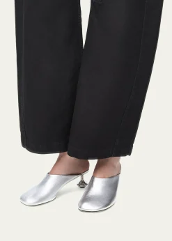 LoeweToy Metallic Mule Pumps
