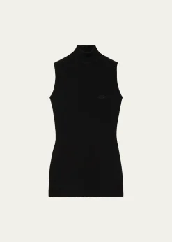 LoeweTurtleneck Sleeveless Knit Sweater