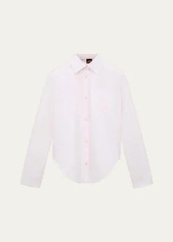 Loewex Paula's Ibiza Anagram-Pocket Button-Down Shirt
