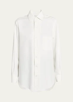 Loro PianaAndre Button Down Silk Blouse