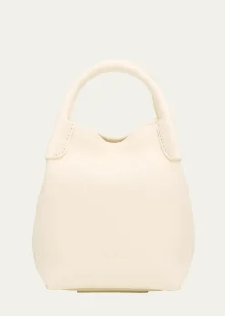 Loro PianaBale Micro Grain Leather Crossbody Bag