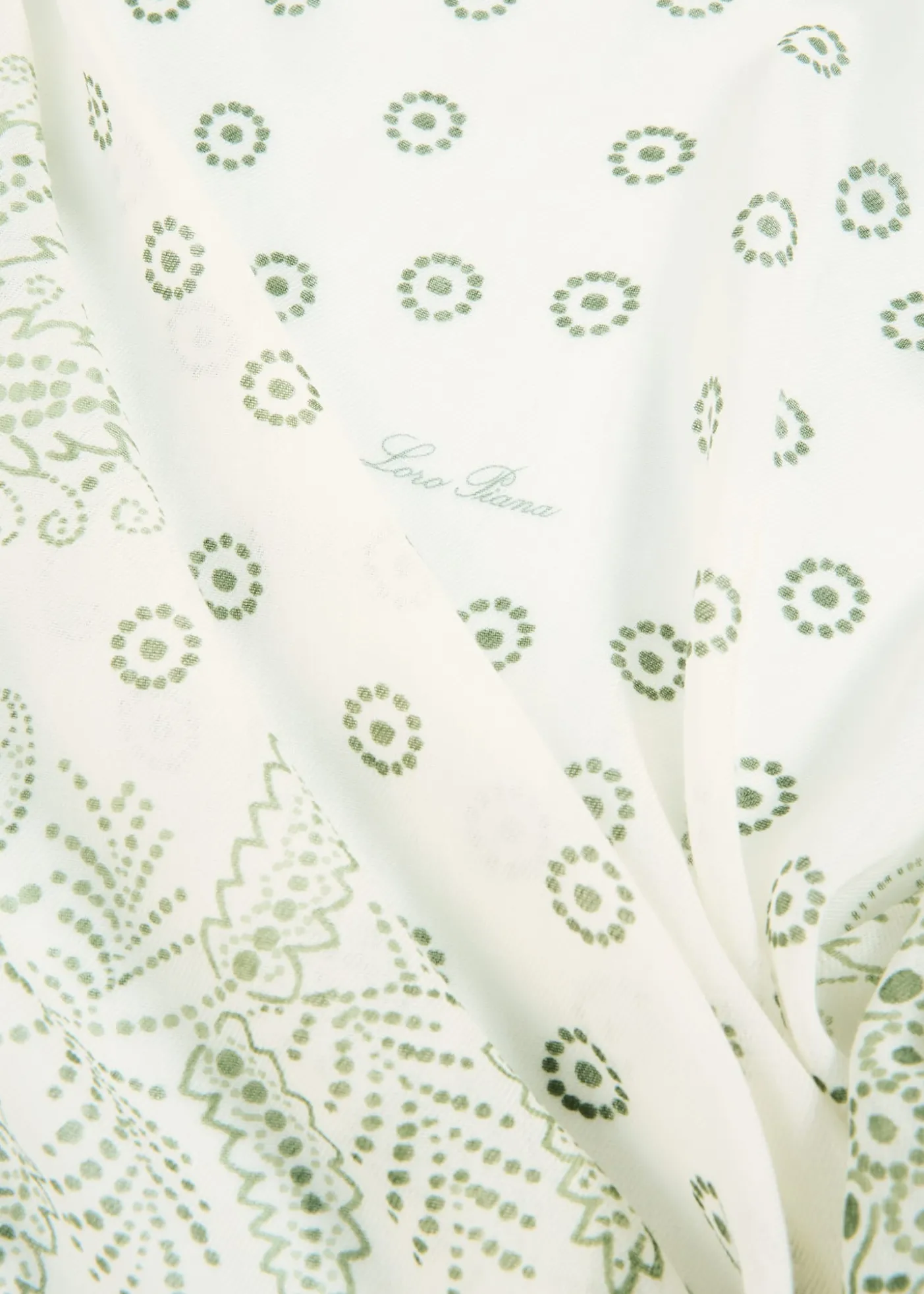 Loro PianaDaisy Bandana-Print Wool Foulard Scarf
