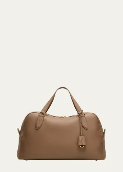Loro PianaNeedle Medium Fine Grain Leather Shoulder Bag