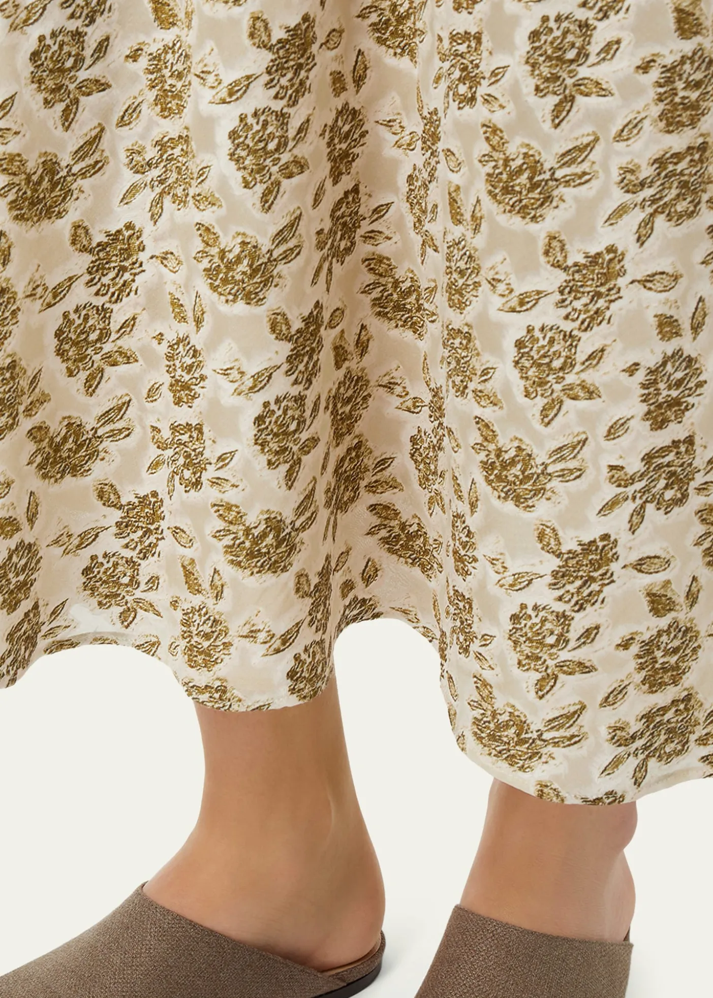Loro PianaSimona Floral Silk Fil Coupé Midi Skirt