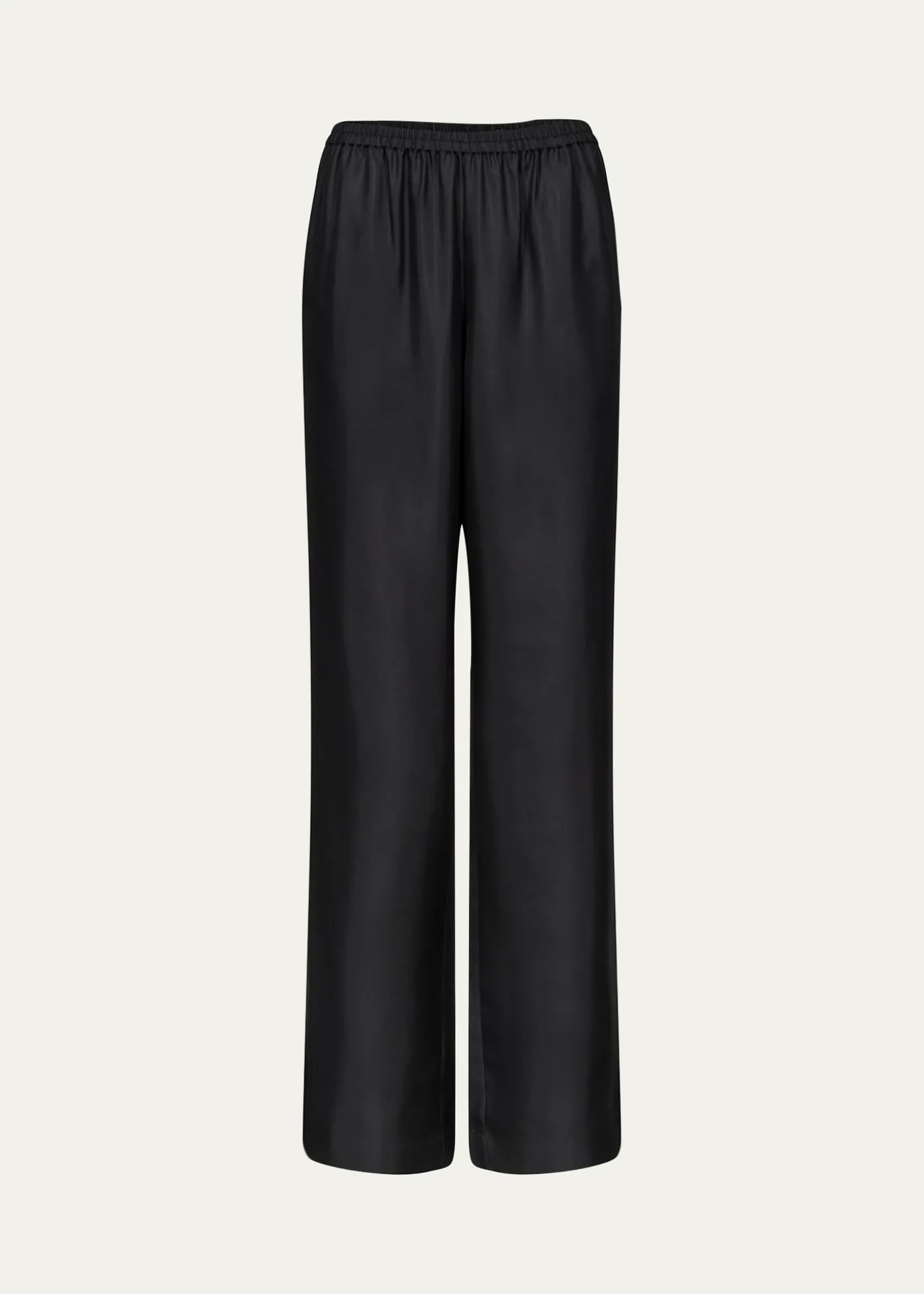 Loulou De SaisonAlera Silk Straight-Leg Pull-On Pants
