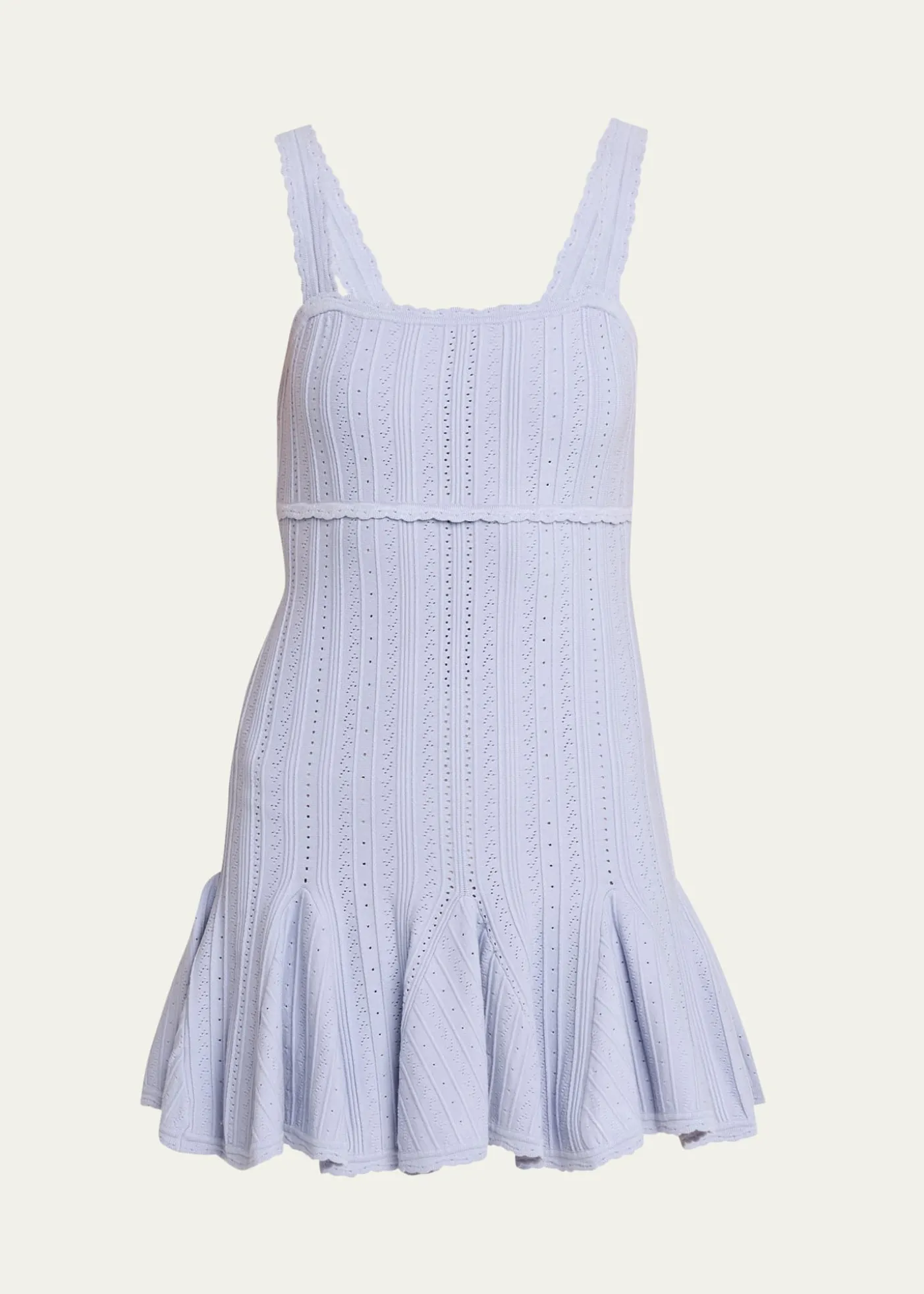 LoveShackFancyTabatha Pointelle Knit Mini Dress