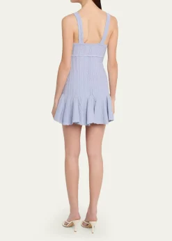 LoveShackFancyTabatha Pointelle Knit Mini Dress