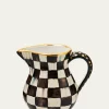 MacKenzie-ChildsCourtly Check Portly Pitcher, 52 oz.