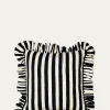 MacKenzie-ChildsCourtly Stripe Ruffle Throw Pillow