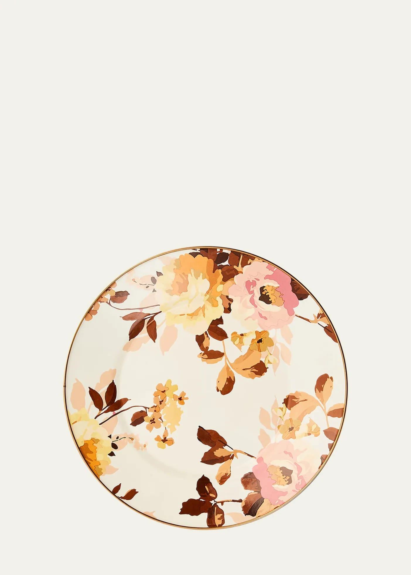 MacKenzie-ChildsWild Rose White Dinner Plate