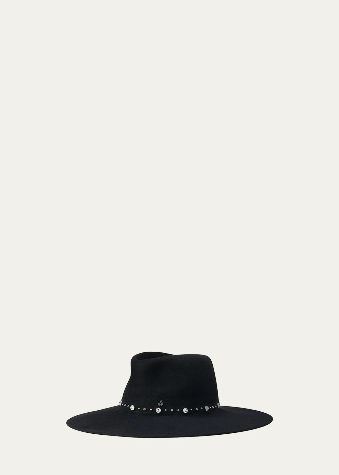 Maison MichelRoy Rock Studs Wool Felt Fedora Hat