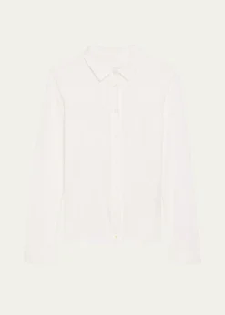 Majestic FilaturesButton-Down Stretch Linen Shirt