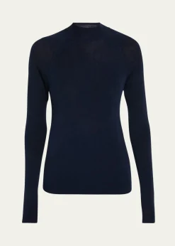 Majestic FilaturesFine Knit Merino Wool-Silk Sweater