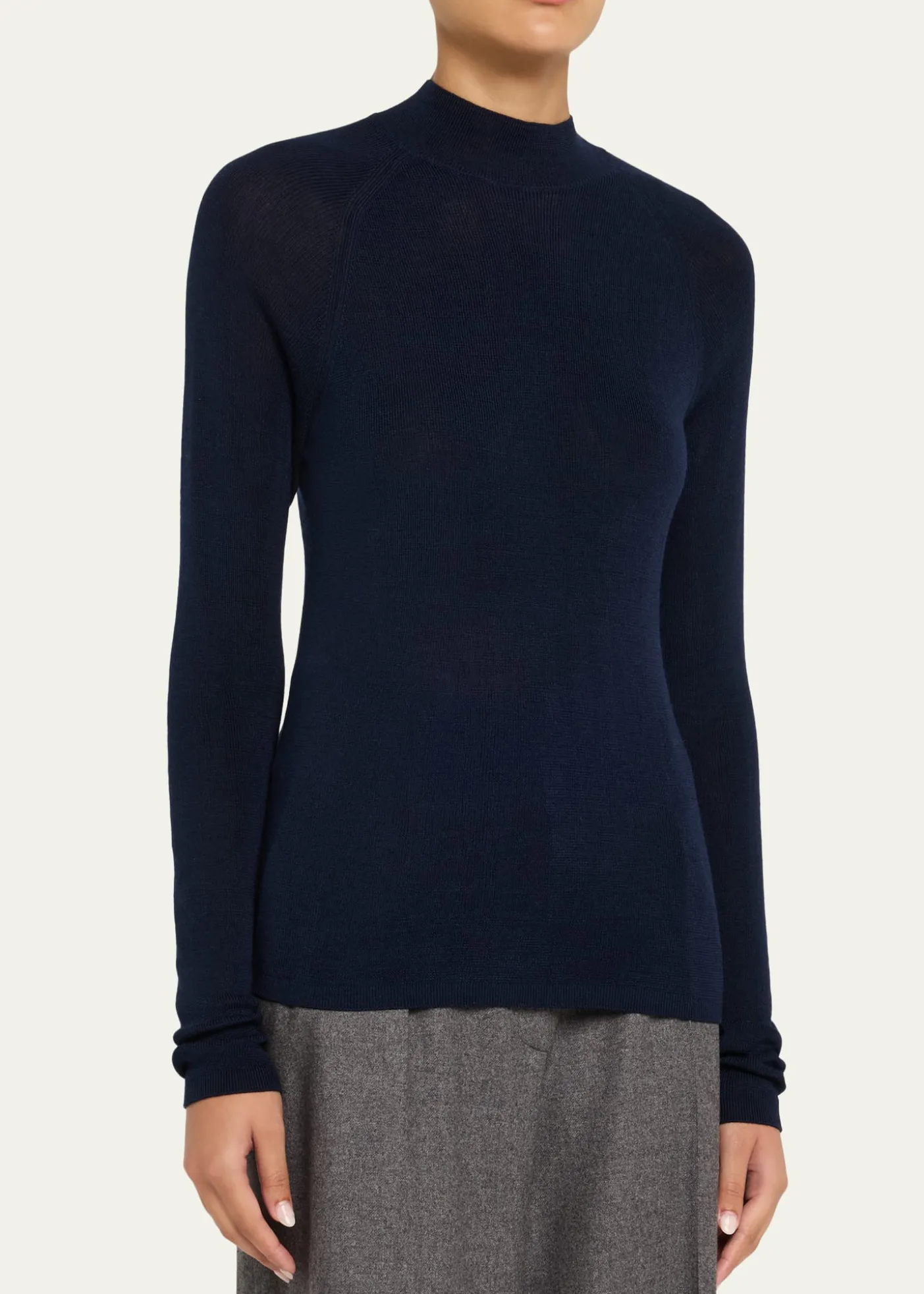 Majestic FilaturesFine Knit Merino Wool-Silk Sweater